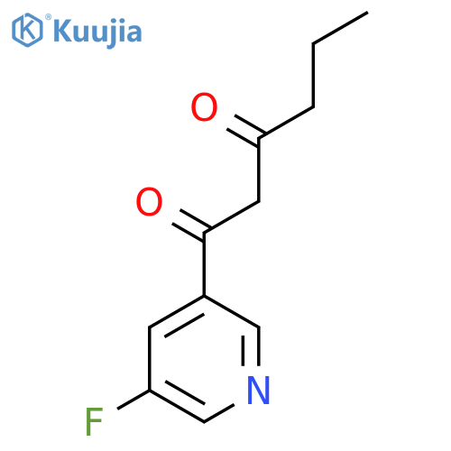 1-(5-fluoropyridin-3-yl)hexane-1,3-dione structure