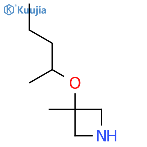 3-methyl-3-(pentan-2-yloxy)azetidine structure
