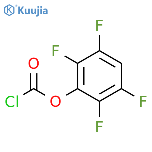 2,3,5,6-tetrafluorophenyl chloroformate structure