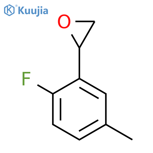 2-(2-fluoro-5-methylphenyl)oxirane structure