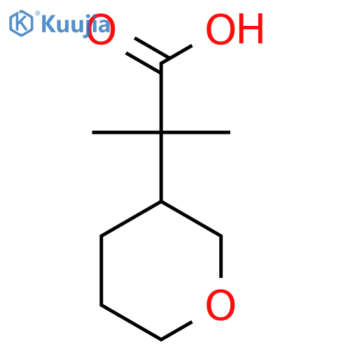 2-methyl-2-(oxan-3-yl)propanoic acid structure