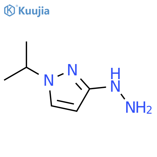3-hydrazinyl-1-(propan-2-yl)-1H-pyrazole structure
