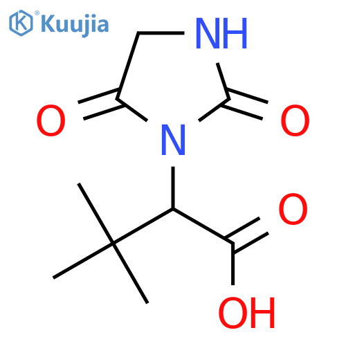 2-(2,5-Dioxoimidazolidin-1-yl)-3,3-dimethylbutanoic acid structure