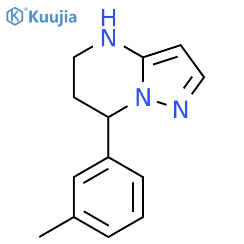 7-(3-methylphenyl)-4H,5H,6H,7H-pyrazolo1,5-apyrimidine structure