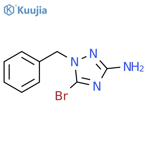 1H-1,2,4-Triazol-3-amine, 5-bromo-1-(phenylmethyl)- structure