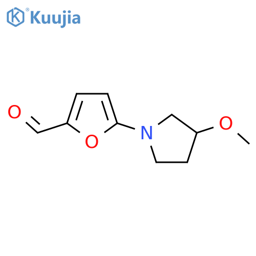 5-(3-Methoxypyrrolidin-1-yl)furan-2-carbaldehyde structure