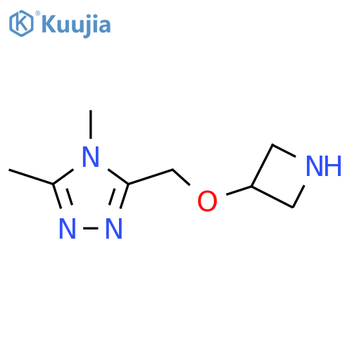 3-[(Azetidin-3-yloxy)methyl]-4,5-dimethyl-4H-1,2,4-triazole structure