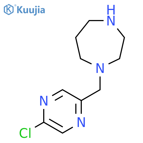 1-(5-chloropyrazin-2-yl)methyl-1,4-diazepane structure