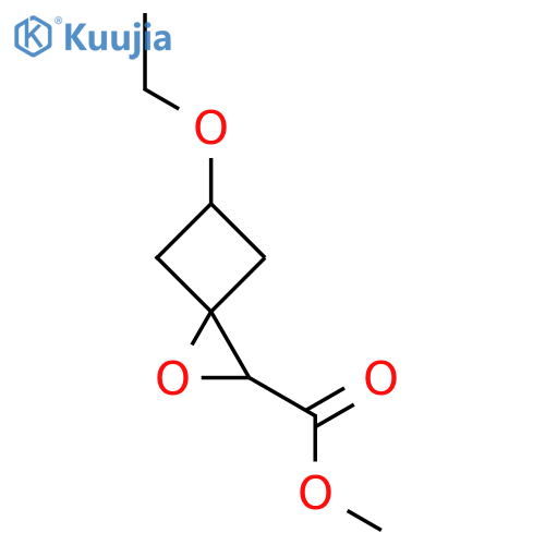Methyl 5-ethoxy-1-oxaspiro[2.3]hexane-2-carboxylate structure