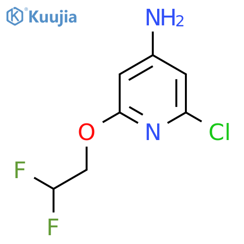 2-Chloro-6-(2,2-difluoroethoxy)pyridin-4-amine structure