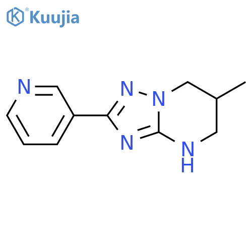 3-{6-methyl-4H,5H,6H,7H-1,2,4triazolo1,5-apyrimidin-2-yl}pyridine structure