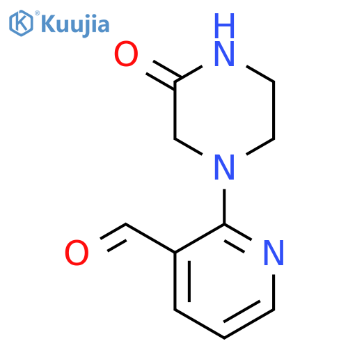 2-(3-Oxopiperazin-1-yl)pyridine-3-carbaldehyde structure