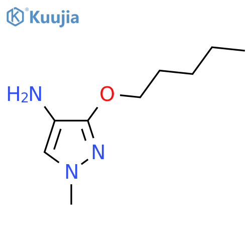 1-methyl-3-(pentyloxy)-1H-pyrazol-4-amine structure