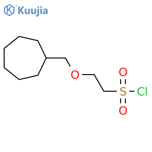 2-(cycloheptylmethoxy)ethane-1-sulfonyl chloride structure