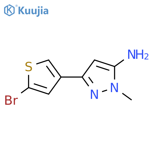 3-(5-bromothiophen-3-yl)-1-methyl-1H-pyrazol-5-amine structure