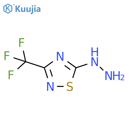 1,2,4-Thiadiazole, 5-hydrazinyl-3-(trifluoromethyl)- structure