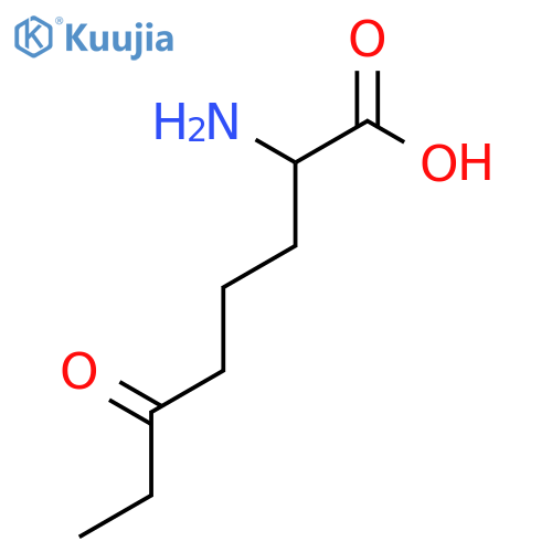 2-amino-6-oxooctanoic acid structure