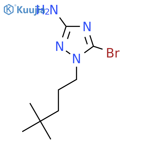 5-bromo-1-(4,4-dimethylpentyl)-1H-1,2,4-triazol-3-amine structure