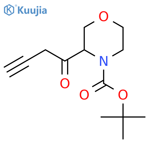 Tert-butyl 3-(but-3-ynoyl)morpholine-4-carboxylate structure