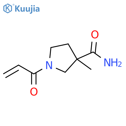 3-methyl-1-(prop-2-enoyl)pyrrolidine-3-carboxamide structure