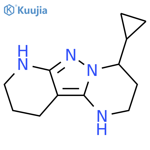 6-cyclopropyl-3,7,8,10-tetraazatricyclo7.4.0.0,2,7trideca-1,8-diene structure