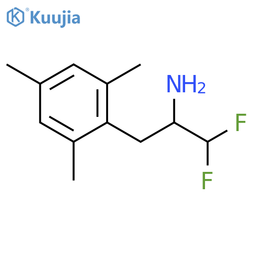 1,1-Difluoro-3-(2,4,6-trimethylphenyl)propan-2-amine structure