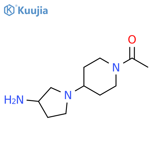 1-[4-(3-aminopyrrolidin-1-yl)piperidin-1-yl]ethan-1-one structure