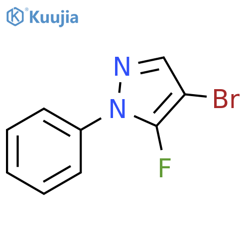 4-bromo-5-fluoro-1-phenyl-1H-pyrazole structure