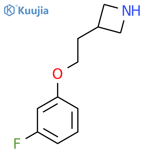 3-2-(3-fluorophenoxy)ethylazetidine structure