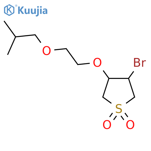 3-bromo-4-2-(2-methylpropoxy)ethoxy-1lambda6-thiolane-1,1-dione structure