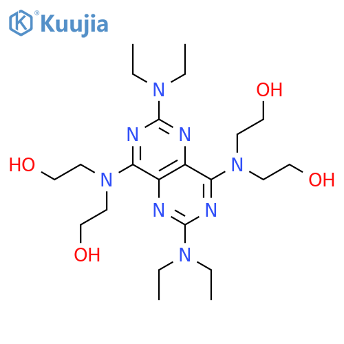 Ethanol,2,2',2'',2'''-[[2,6-bis(diethylamino)pyrimido[5,4-d]pyrimidine-4,8-diyl]dinitrilo]tetra-(6CI,7CI,8CI) structure