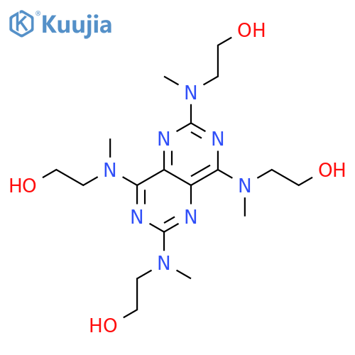 Ethanol,2,2',2'',2'''-[pyrimido[5,4-d]pyrimidine-2,4,6,8-tetrayltetrakis(methylimino)]tetrakis- structure