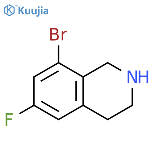 8-bromo-6-fluoro-1,2,3,4-tetrahydroisoquinoline structure