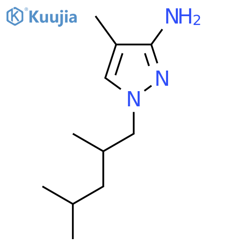 1-(2,4-dimethylpentyl)-4-methyl-1H-pyrazol-3-amine structure