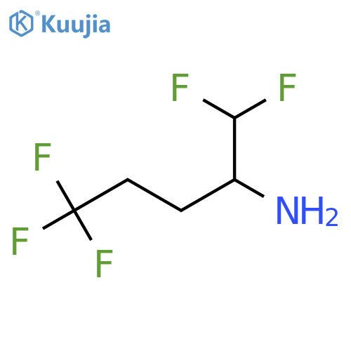 1,1,5,5,5-pentafluoropentan-2-amine structure