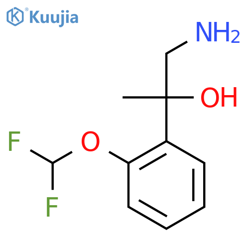 1-amino-2-2-(difluoromethoxy)phenylpropan-2-ol structure