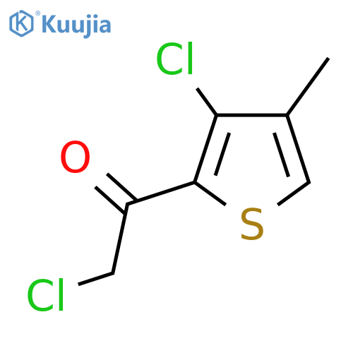 2-Chloro-1-(3-chloro-4-methylthiophen-2-yl)ethan-1-one structure