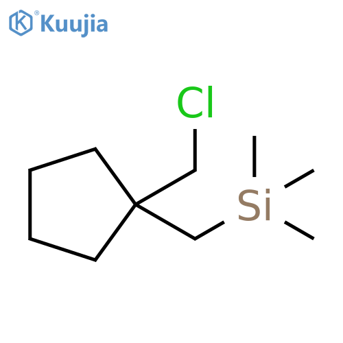 Cyclopentane, 1-(chloromethyl)-1-[(trimethylsilyl)methyl]- structure