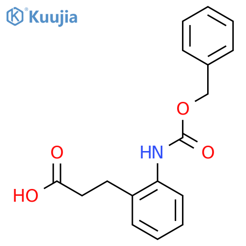 3-(2-{[(Benzyloxy)carbonyl]amino}phenyl)propanoic acid structure