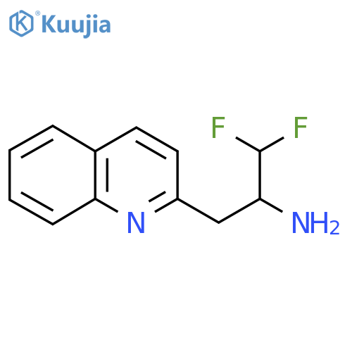 1,1-difluoro-3-(quinolin-2-yl)propan-2-amine structure