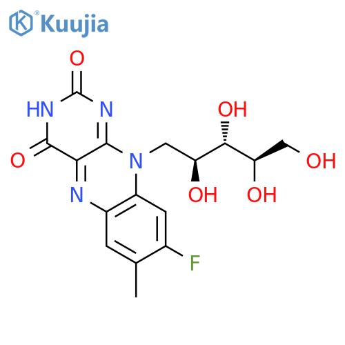 Riboflavin,8-demethyl-8-fluoro- structure