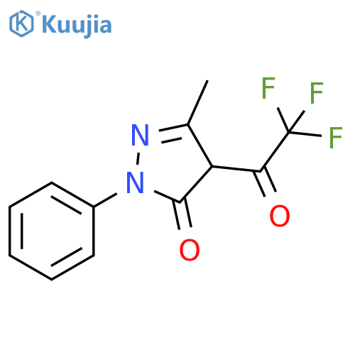 4-Trifluoroacetyl-3-methyl-1-phenyl-5-pyrazolone structure