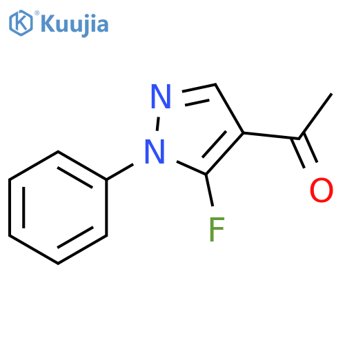1-(5-fluoro-1-phenyl-1H-pyrazol-4-yl)ethan-1-one structure