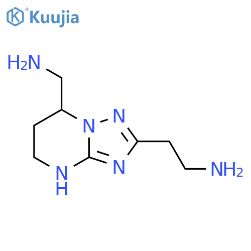 2-7-(aminomethyl)-4H,5H,6H,7H-1,2,4triazolo1,5-apyrimidin-2-ylethan-1-amine structure