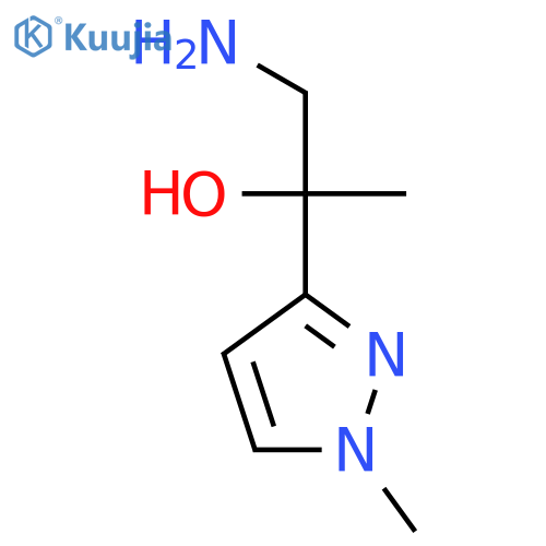 1-amino-2-(1-methyl-1H-pyrazol-3-yl)propan-2-ol structure