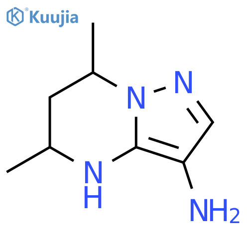 5,7-dimethyl-4H,5H,6H,7H-pyrazolo1,5-apyrimidin-3-amine structure