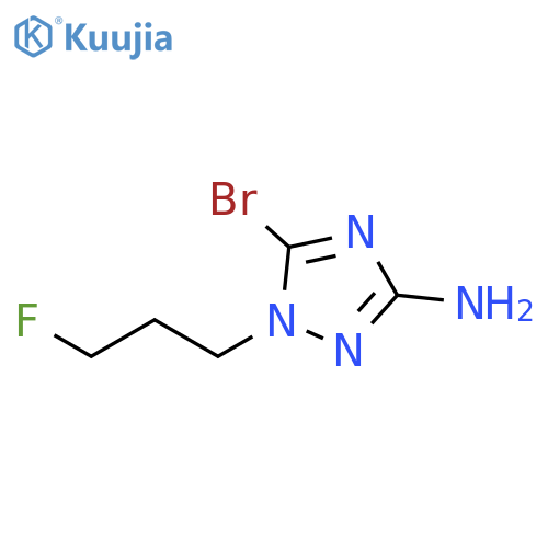 1H-1,2,4-Triazol-3-amine, 5-bromo-1-(3-fluoropropyl)- structure