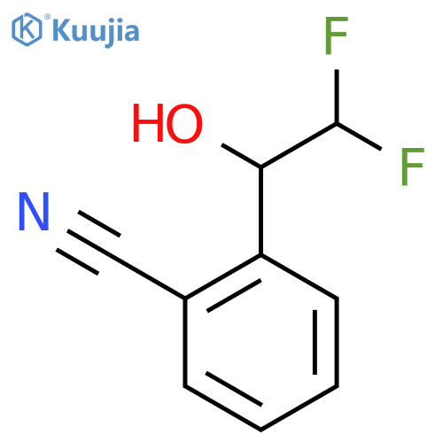2-(2,2-difluoro-1-hydroxyethyl)benzonitrile structure