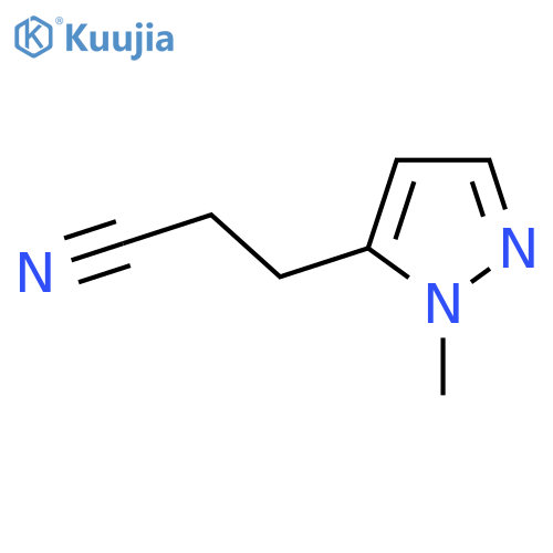 3-(1-methyl-1H-pyrazol-5-yl)propanenitrile structure