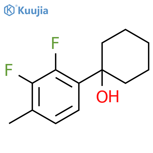 1-(2,3-difluoro-4-methylphenyl)cyclohexanol structure